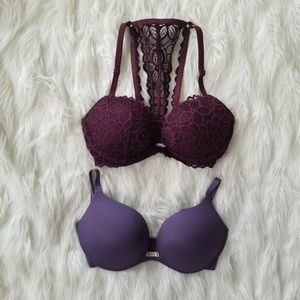 Victoria's Secret Push Up Bras 32DD [Set of 2]